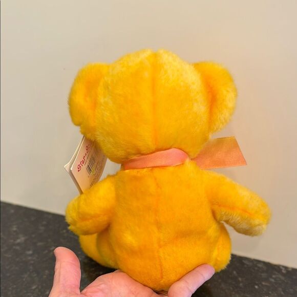 Russ Berrie & CO Teddy Bear Aquarius Zodiac Star Sign Yellow. Size 10” - Picture 6 of 12
